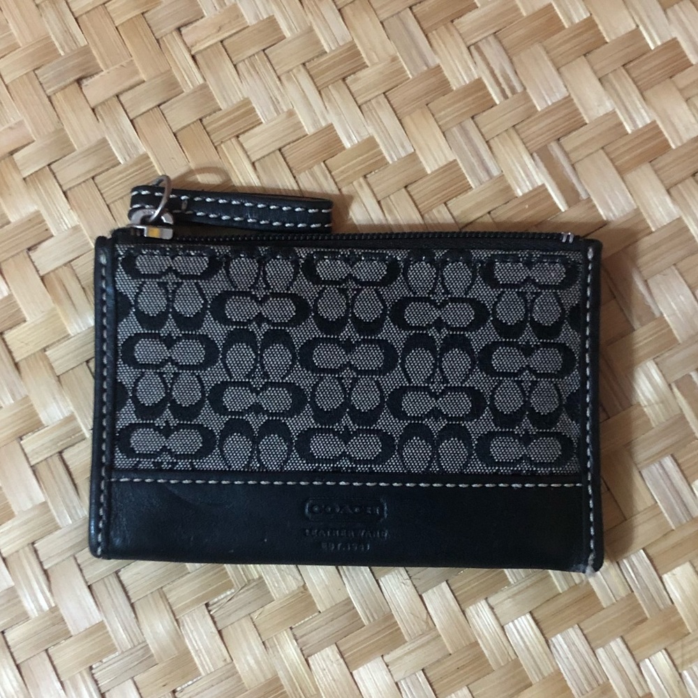 Coach cardholder coin wallet